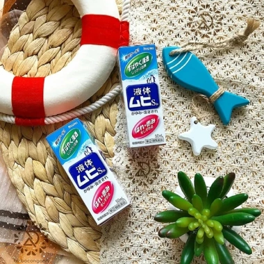 Lăn muỗi Muhi White Conc Nhật Bản 50ml – Giảm ngứa muỗi, côn trùng, an toàn da