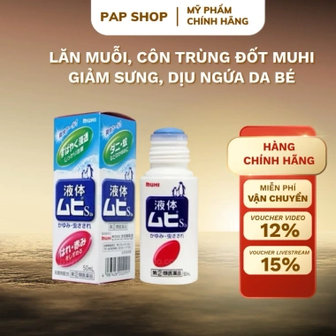 Lăn Muỗi Nhật Bản Muhi - Giảm ngứa côn trùng cho bé 6 tháng, giá 135k - Pap Store