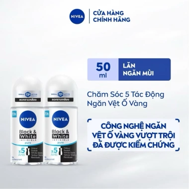 Lăn Nách Nivea Thái Lan Dành Cho Nam - Khử Mùi Lâu Dài Không Đốm Giá 138.000đ