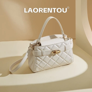 LAORENTOU Túi Xách Nữ Vân Caro Thanh Lịch Cầm Tay Đeo Vai Đeo Chéo, Phối Đồ Hàng Ngày Giá Ưu Đãi 669k 2