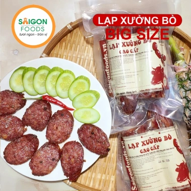 Lạp xưởng bò cao cấp 2kg - Thịt bò tươi ngon, giảm giá 599k, giao hàng toàn quốc