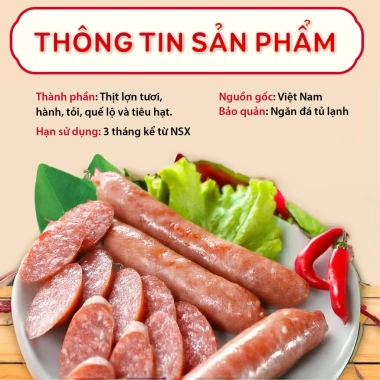 Lạp xưởng gác bếp Tây Bắc Đỗ Gia 500g hun khói đậm đà, quà Tết giảm còn 105.000₫ 8