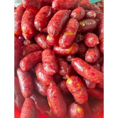 Lạp xưởng heo trứng muối 1KG - 20% trứng muối, chỉ 200.000đ, tặng lạp tôm & lạp heo khô