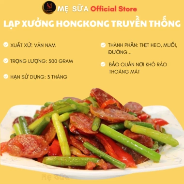 Lạp Xương Hongkong Truyền Thống 500gr - Hương Vị Đậm Đà, Giá 185.000 VNĐ 4 Lạp Xương Hongkong Truyền Thống 500gr - Hương Vị Đậm Đà, Giá 185.000 VNĐ 4