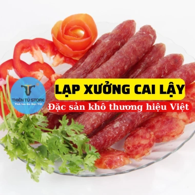 Lạp Xưởng Khô 1kg Nạt Nhiều - Thơm Ngon, Dùng Cho Cơm Chiên & Nhiều Món | Thiên Tú Store