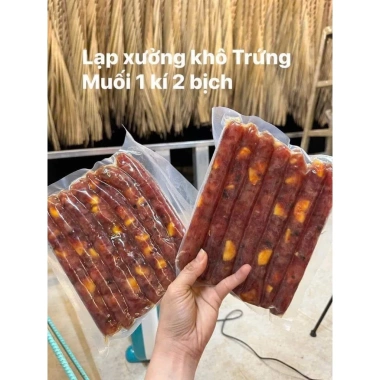 Lạp Xưởng Khô Trứng Muối Nạc Heo Tony Móm - Đặc Sản Long An, Giảm giá 129.000₫