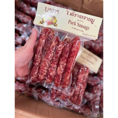 Lạp Xưởng Lào BaCa 500g Chính Gốc – Không Chất Bảo Quản, Giá Ưu Đãi 219.999₫