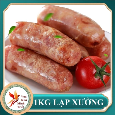 Lạp Xưởng Thịt Heo 1kg Vựa Khô Tú Sương - Vị Truyền Thống Không Ngọt, Giá 72.000