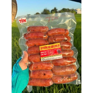 Lạp Xưởng Tôm 0,5 Kg Food Nhà Tony Móm Thịt Tôm Tươi, Gia Vị Tự Nhiên, 180k