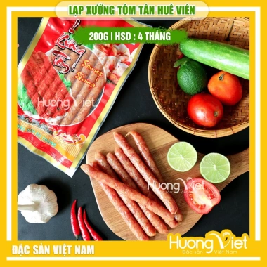 Lạp xưởng tôm Sóc Trăng Tân Huê Viên cao cấp 200g - Mai Quế Lộ, tôm tươi vị cay nhẹ, hút chân không, chỉ 85.000₫ 2 Lạp xưởng tôm Sóc Trăng Tân Huê Viên cao cấp 200g - Mai Quế Lộ, tôm tươi vị cay nhẹ, hút chân không, chỉ 85.000₫ 2
