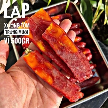 Lạp xưởng tôm trứng muối sấy dẻo - Bảo quản 3-6 tháng, giá ưu đãi 96.200₫