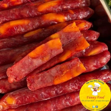 Lạp Xưởng Tôm Trứng Muối Sóc Trăng 500g - Heo Khô Thơm Ngon - FunnyFood 89k