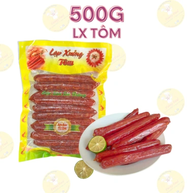 Lạp Xưởng Tôm Trứng Muối Sóc Trăng 500g - Heo Khô Thơm Ngon - FunnyFood 89k