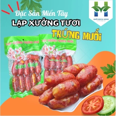 Lạp xưởng trứng muối 5kg Khởi Bách Hưng - Giá 850.000đ, hương vị truyền thống, không kèm quà 4