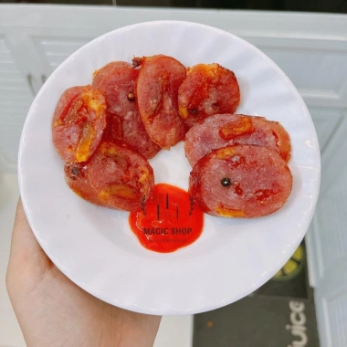 Lạp Xưởng trứng muối sấy dẻo 500g Long An nhiều nạc - Giá ưu đãi 135k