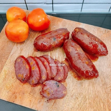 Lạp Xưởng trứng muối sấy dẻo 500g Long An nhiều nạc - Giá ưu đãi 135k