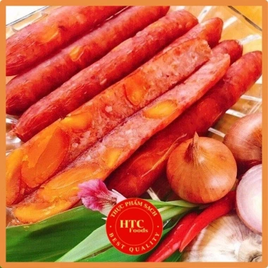 Lạp xưởng trứng muối Sóc Trăng khô thơm ngon hảo hạng - HTC Foods giảm giá 154,050 VND