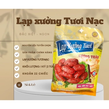 Lạp Xưởng Tươi Nạc Lương Trân 500g - Giảm còn 160k, Thịt ngon, không bảo quản