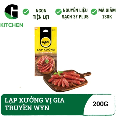 Lạp xưởng vị gia truyền Wyn G Kitchen - Đậm đà, giá chỉ 56.000₫