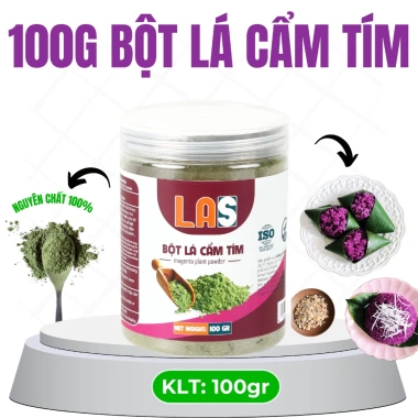 LAS Bột màu lá cẩm tím nguyên chất, tạo màu tím cho xôi, chè, bánh – 66.960₫