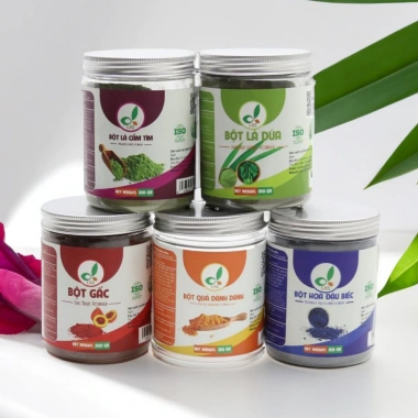 LAS Bột màu lá cẩm tím nguyên chất, tạo màu tím cho xôi, chè, bánh – 66.960₫