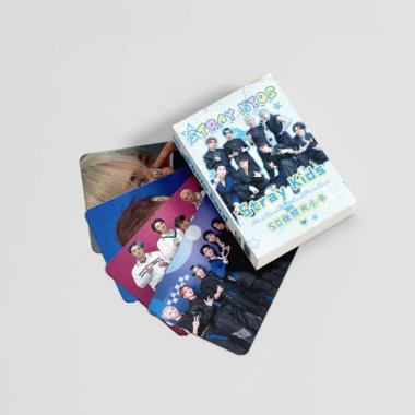 Laser Card Set 50 Tấm Stray Kids - Thẻ Ảnh LOMO Nhóm KPOP, Giá Ưu Đãi 57.200₫