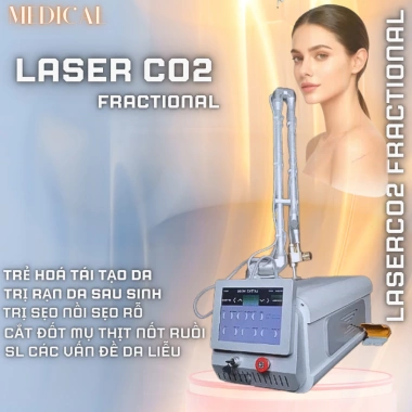 Laser CO2 Fractional Mini - Điều trị sẹo, bảo hành 24 tháng, giá 54,5 triệu
