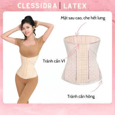 Latex Hera Đai Nịt Bụng Tuỳ Biến Clessidra - Thiết kế độc đáo, giảm vòng bụng, giá ưu đãi 639.000₫