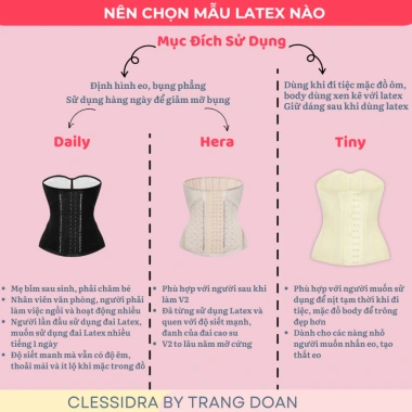 Latex Hera Đai Nịt Bụng Tuỳ Biến Clessidra - Thiết kế độc đáo, giảm vòng bụng, giá ưu đãi 639.000₫ 6 Latex Hera Đai Nịt Bụng Tuỳ Biến Clessidra - Thiết kế độc đáo, giảm vòng bụng, giá ưu đãi 639.000₫ 6