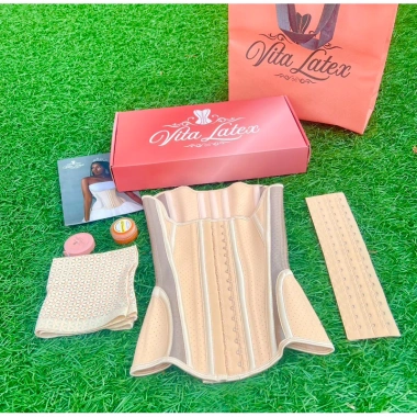Latex Vita Đai nịt bụng 2.025 - Tặng lót ion, thanh nối, kem bôi - Chỉ 495.000 VND 5