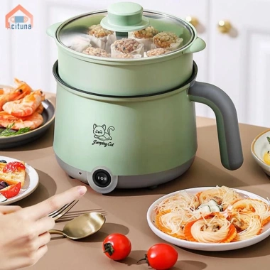 Lẩu điện Acutuna đa năng - Nồi hấp, nồi mì, bít tết, bánh bao, Pasta, giảm 18% còn 257.400₫