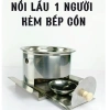 Lẩu inox 1 người kèm bếp cồn – ngăn châm cồn, không cần nhấc nồi, chỉnh nhiệt 6