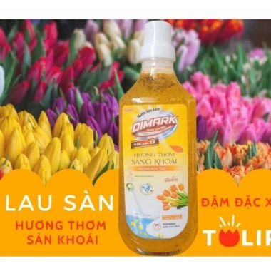 Lau sàn Di-mark mùi thiên nhiên 1L - Nhà sạch bóng, hương dịu nhẹ, chỉ 50.000₫