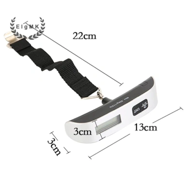 LCD kỹ thuật số cân du lịch 110lb/50kg - Vali hành lý điện tử đo trọng lượng chính xác, giá 101.860₫ 9