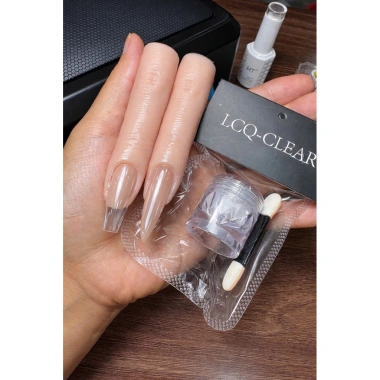 LCQ-CLEAR Tráng Gương Siêu Bóng Nhũ Bay 0.5g - Móng Tay Trọng, Giá Ưu Đãi 95.000 VND
