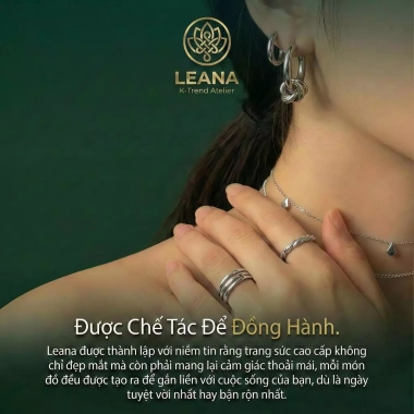 LEANA Bông Tai Sụn Vòng Nhỏ Trắng Đen Không Gây Dị Ứng Tông Vàng Bạc 319.000đ