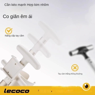 LECOCO Vali Đẩy Em Bé - Kéo & Ngồi Được, Thiết Kế Nhỏ Gọn Cho Du Lịch Trẻ Em