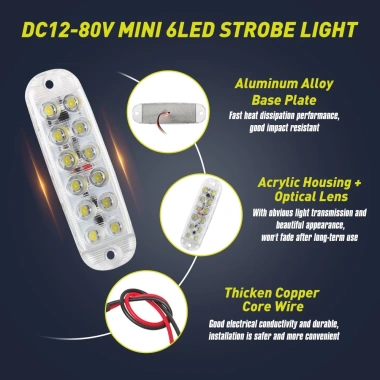 LED 12 Đèn Xe Tải Trailer Bên - Đèn Báo An Toàn, Phanh, Tín Hiệu, Giá 41.800₫