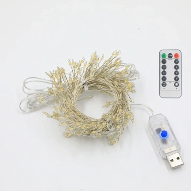 LED dây đồng xanh lá đom đóm, hạt gạo trang trí cây thông Tết 2.026 - Giá ưu đãi 189k 6