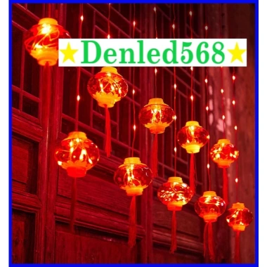 LED đèn lồng đỏ Vạn Sự Như Ý 3m/5m - Đón Tết, xuân, ngoài trời chống nước, giảm 119k
