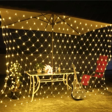 Led lưới mắt cáo 3x2m chống nước ngoài trời - Đèn rèm nhiều chế độ, giảm giá 149k 5