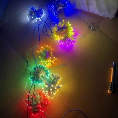 Led quấn cây chống nước F5 Đèn trang trí ngoài trời, chịu mưa nắng, sáng rực, giá 21.854₫ 9