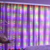 LED thác nước 3m 10 sợi thả mành dài, đèn nháy chống nước, giá chỉ 135.000₫ 2