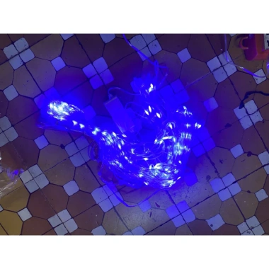 LED thác nước 3m 10 sợi thả mành dài, đèn nháy chống nước, giá chỉ 135.000₫ 5