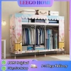 LEEGO Tủ Quần Áo 20MM Không Gỉ 85-205cm Kích Thước Lớn Dễ Lắp Đặt Chống Ẩm Bụi Giá 298.000₫