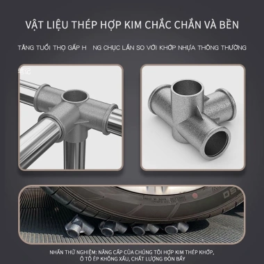 LEEGO Tủ Quần Áo 20MM Không Gỉ 85-205cm Kích Thước Lớn Dễ Lắp Đặt Chống Ẩm Bụi Giá 298.000₫ 2