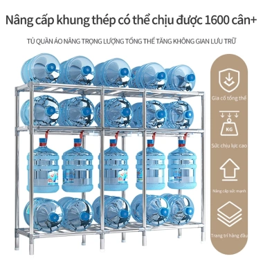 LEEGO Tủ Quần Áo 20MM Không Gỉ 85-205cm Kích Thước Lớn Dễ Lắp Đặt Chống Ẩm Bụi Giá 298.000₫ 4