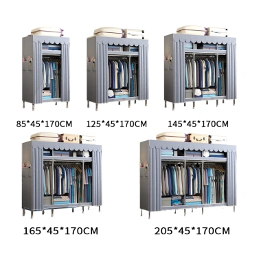 LEEGO Tủ Quần Áo 20MM Không Gỉ 85-205cm Kích Thước Lớn Dễ Lắp Đặt Chống Ẩm Bụi Giá 298.000₫ 10
