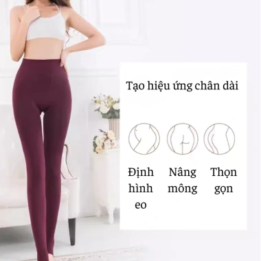 Legging màu quần tất lót lông siêu ấm, Freesize 40‑75kg, chỉ 102.000₫