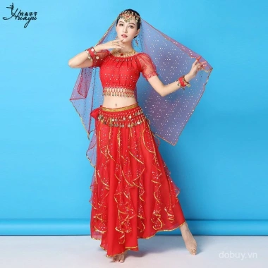 Lehenga Ấn Độ nữ sang trọng cho Deepavali và khiêu vũ dân tộc - Giá ưu đãi 480k 2 Lehenga Ấn Độ nữ sang trọng cho Deepavali và khiêu vũ dân tộc - Giá ưu đãi 480k 2